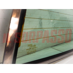VETRO LUNOTTO POSTERIORE CORNICE CON SBRINATORE MASERATI BITURBO ORIGINALE VERDE
