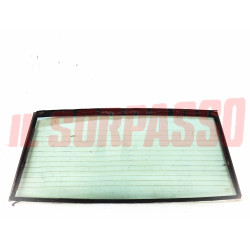 VETRO LUNOTTO POSTERIORE CORNICE CON SBRINATORE MASERATI BITURBO ORIGINALE VERDE