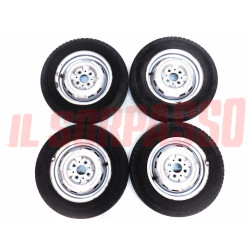 CERCHI RUOTA + GOMME FIRESTONE FIAT 900 E PANORAMA FURGONE CORIASCO 4,5 X 13