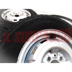CERCHI RUOTA + GOMME FIRESTONE FIAT 900 E PANORAMA FURGONE CORIASCO 4,5 X 13