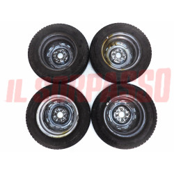 CERCHI RUOTA + GOMME FIRESTONE FIAT 900 E PANORAMA FURGONE CORIASCO 4,5 X 13