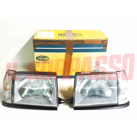 GRUPPI OTTICI FANALI FARI DESTRO SINISTRO + FRECCE AUTOBIANCHI Y10 1S CARELLO