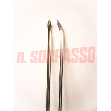 PROFILI BORDI TETTO GOCCIOLATOI CROMATI FIAT RITMO + ABARTH ORIGINALI PERFETTI