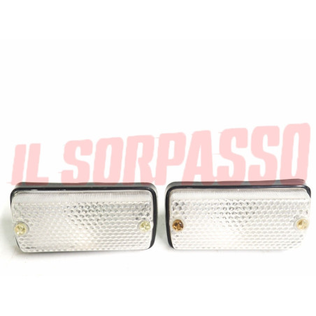 FANALINI ANTERIORI DESTRO SINISTRO BASE NERA AUTOBIANCHI A112 1 2 3 ABARTH  ARIC