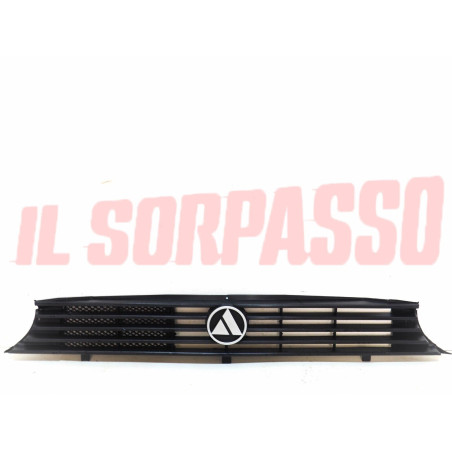 MASCHERINA GRIGLIA + STEMMA LOGO AUTOBIANCHI A112 5 6 7 SERIE + ABARTH ORIGINALE