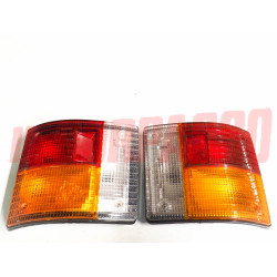 FANALI POSTERIORI DESTRO SINISTRO AUTOBIANCHI A112 3 SERIE ABARTH NERI RIGATI