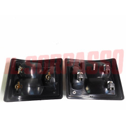FANALI POSTERIORI DESTRO SINISTRO AUTOBIANCHI A112 3 SERIE ABARTH NERI RIGATI