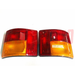 FANALI POSTERIORI DESTRO SINISTRO AUTOBIANCHI A112 3 SERIE ABARTH NERI LISCI