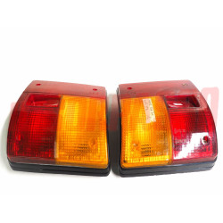 FANALI POSTERIORI DESTRO SINISTRO AUTOBIANCHI A112 3 SERIE ABARTH NERI LISCI