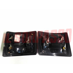 FANALI POSTERIORI DESTRO SINISTRO AUTOBIANCHI A112 3 SERIE ABARTH NERI LISCI