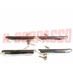 KIT MANIGLIE PORTA ANTERIORE POSTERIORI DESTRA SINISTRA FIAT 1300 1500 BERLINA