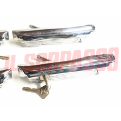 KIT MANIGLIE PORTA ANTERIORE POSTERIORI DESTRA SINISTRA FIAT 1300 1500 BERLINA