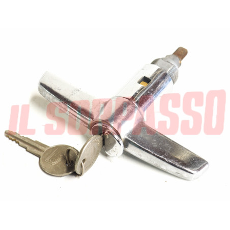 MANIGLIA COFANO POSTERIORE BAULE CON CHIAVE FIAT 1400 BERLINA CABRIO ORIGINALE