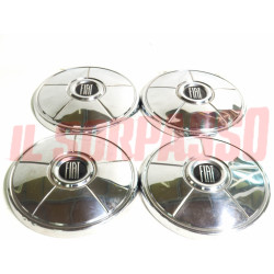 COPPE BORCHIE CERCHI RUOTA FIAT 125 SPECIAL PRIMA SERIE ORIGINALI USATE