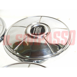 COPPE BORCHIE CERCHI RUOTA FIAT 125 SPECIAL PRIMA SERIE ORIGINALI USATE