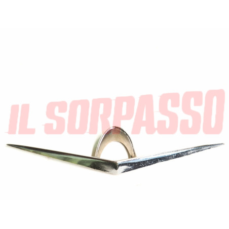 FREGIO PULSANTE SERRATURA COFANO POSTERIORE FIAT 1500 L 1800 2100 ORIGINALE NOS