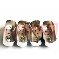 ROSTRI BORCHIE PARAURTI FIAT 500 D F R 600 E FANALONA FUORISERIE ACCESSORI NOS