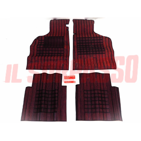TAPPETI ROSSI E NERI ALFA ROMEO ALFA SUD MOD. 1980 ORIGINALI FILGOMMA
