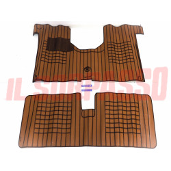 SOPRA TAPPETI ROSSI E NERI RENAULT 4 - 6 R4 R6 ORIGINALI FILGOMMA