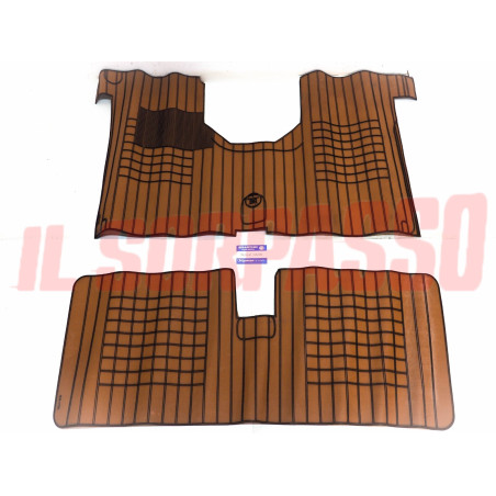 SOPRA TAPPETI ROSSI E NERI RENAULT 4 - 6 R4 R6 ORIGINALI FILGOMMA