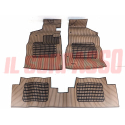 TAPPETI GOMMA BEIGE E NERI LANCIA BETA COUPE HPE ORIGINALI VALENTINI