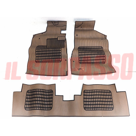 TAPPETI GOMMA BEIGE E NERI LANCIA BETA COUPE HPE ORIGINALI VALENTINI