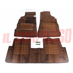 TAPPETI GOMMA MARRONI E NERI LANCIA BETA BERLINA - TREVI ORIGINALI FILGOMMA