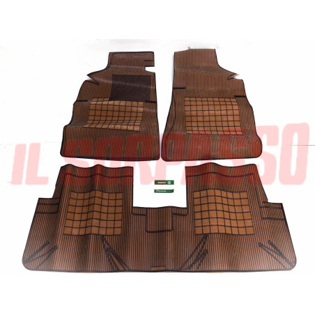 TAPPETI GOMMA MARRONI E NERI LANCIA BETA BERLINA - TREVI ORIGINALI FILGOMMA