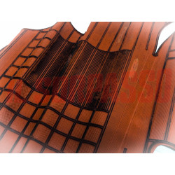 TAPPETI MARRONI E NERI ANTERIORI FIAT 127 FIORINO - PICK UP ORIGINALI BIZANTINO