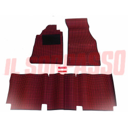 SOPRA TAPPETI ROSSI NERI VOLKSWAGEN MAGGIOLINO ORIGINALI FILGOMMA