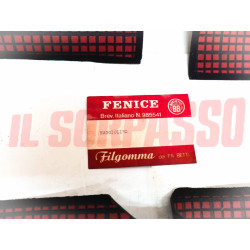 SOPRA TAPPETI ROSSI NERI VOLKSWAGEN MAGGIOLINO ORIGINALI FILGOMMA