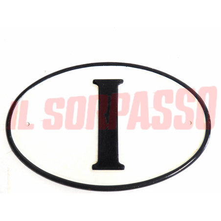 FREGIO EMBLEMA STEMMA ITALIA ACCESSORIO FIAT 500 600 850 1100 1500 BIANCHINA NOS