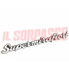 SCRITTA SIGLA SUPERMIRAFIORI PER FIAT 131 ALLUMINIO ORIGINALE