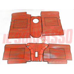 SOPRA TAPPETI ROSSI E NERI FORD ESCORT L / 1981 ORIGINALI EVEREST