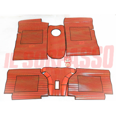 SOPRA TAPPETI ROSSI E NERI FORD ESCORT L / 1981 ORIGINALI EVEREST