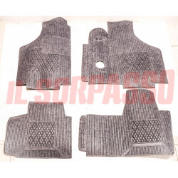 SOPRA TAPPETI IN GOMMA INTERNI GRIGI FIAT 127 BERLINA SPECIAL SPORT C CL