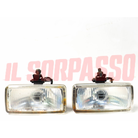 FENDINEBBIA RETTANGOLARI BIANCHI FIAT 127 128 131 132 124 125 A112 ABARTH