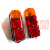 FANALI POSTERIORI DESTRO + SINISTRO FIAT 600 D MARCA LEART