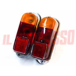 FANALI POSTERIORI DESTRO SINISTRO + GUARNIZIONI FIAT 600 E FANALONA BELLU'