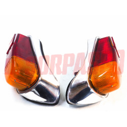 FANALI POSTERIORI DESTRO SINISTRO + GUARNIZIONI FIAT 600 E FANALONA BELLU'