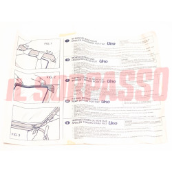 SPOILER PORTELLONE POSTERIORE ACCESSORIO FIAT UNO 1 SERIE + TURBO ORIGINALE