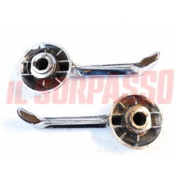 MANIGLIE CROMATE APRI PORTA INTERNE FIAT 1500 C BERLINA COUPE 2 SERIE USATE