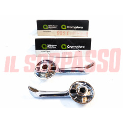 MANIGLIE CROMATE APRI PORTA INTERNE FIAT 1500 C BERLINA COUPE 2 SERIE NOS