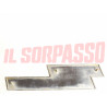 SCRITTA SIGLA RIVESTIMENTO POSTERIORE FIAT 125 SPECIAL ORIGINALE IN ALLUMINIO