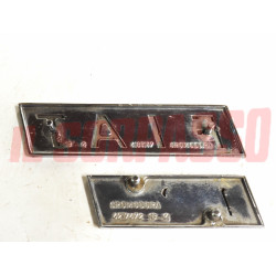 SCRITTA SIGLA RIVESTIMENTO POSTERIORE FIAT 130 BERLINA ORIGINALE CROMODORA