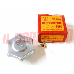 TAPPO OLIO MOTORE COPERCHIO PUNTERIE FIAT NUOVA 500 N ORIGINALE NOS