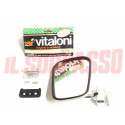 SPECCHIO SPECCHIETTO RETROVISORE MORSETTO FIAT 500 600 850 124 125 127 VITALONI