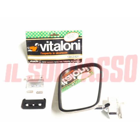 SPECCHIO SPECCHIETTO RETROVISORE MORSETTO FIAT 500 600 850 124 125 127 VITALONI