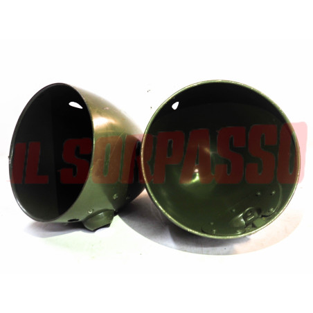 CUPOLE TAZZE SEDI FARO FANALI GRUPPI OTTICI FIAT 1100 E MUSONE ORIGINALI