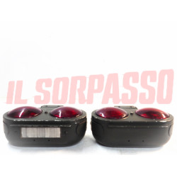 FANALI POSTERIORI MILITARI CON LUCE TARGA FIAT 1100 A B E OM ANNI 40 50 CARELLO